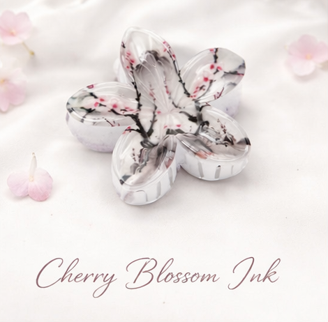 Floral Prints of Hawaiian Plumeria Hair Claw Clip
