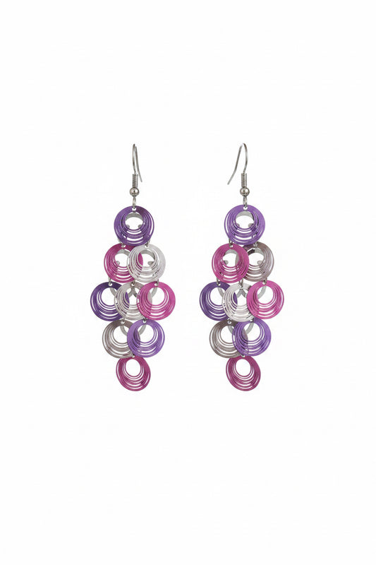 Sugarplum Swirl Cascade Earrings