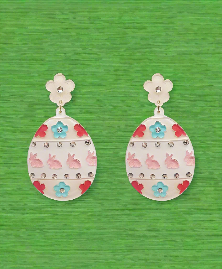 Easter Egg Acrylic Earrings