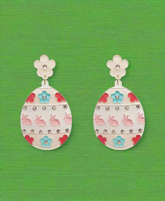 Easter Egg Acrylic Earrings