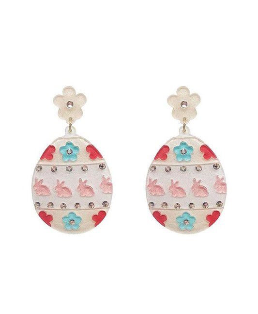 Blossom Bunny Egg Earrings