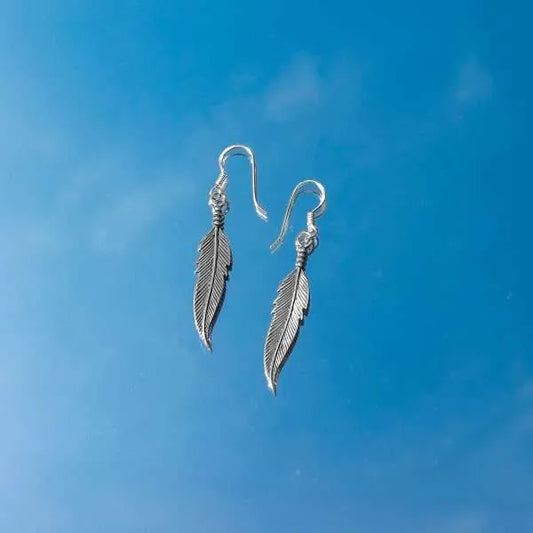 Large Feather Earrings