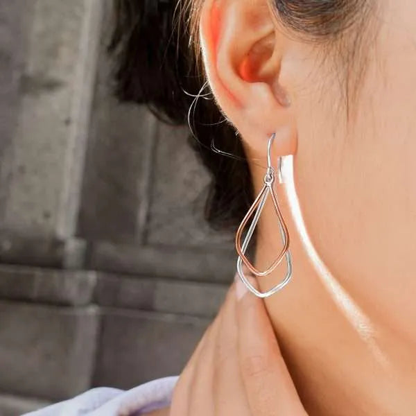 Double Kite Dangle Earrings