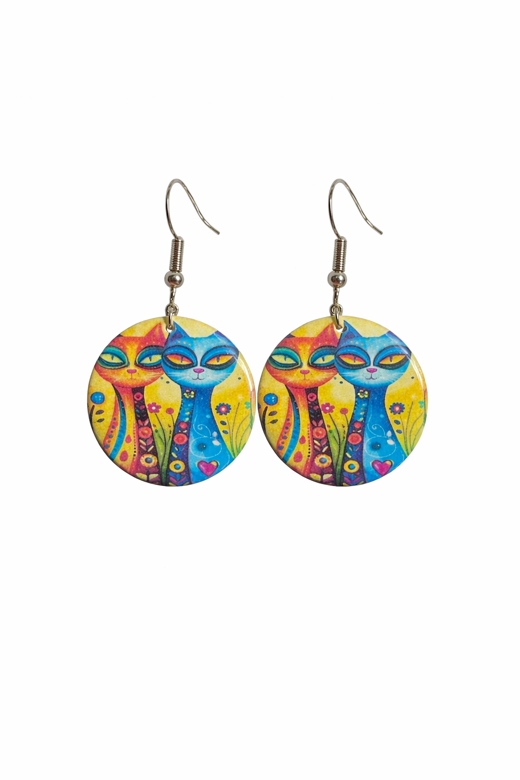 Double Trouble Kitty Earrings
