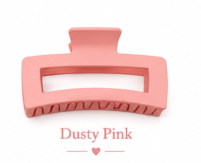 Matte Jumbo Cut Out Rectangle Hair Claw