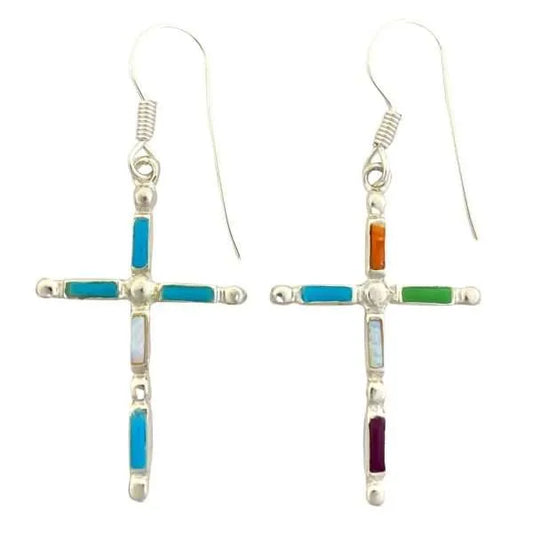 Southwest Cross Double Inay Earrings