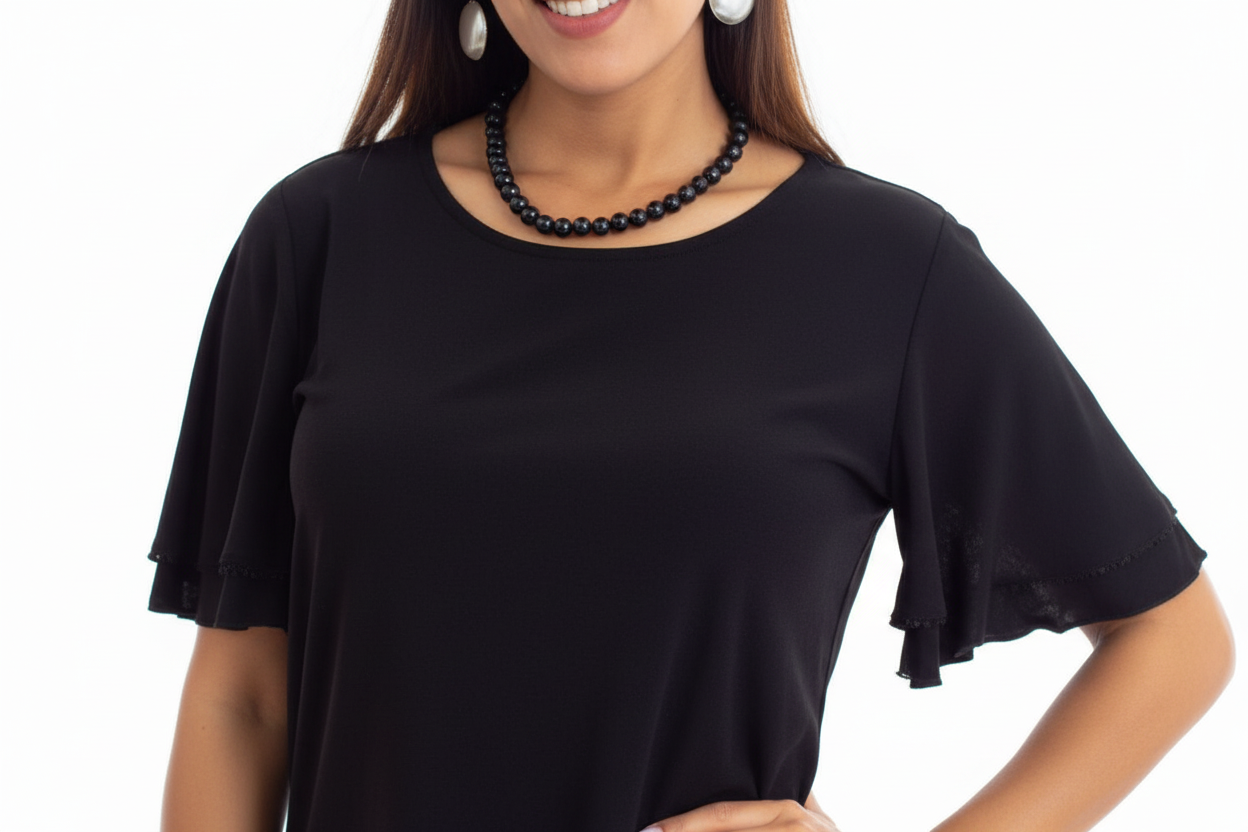 Double Ruffle Sleeve Top