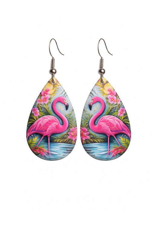 Flamingo Garden Bliss Earrings