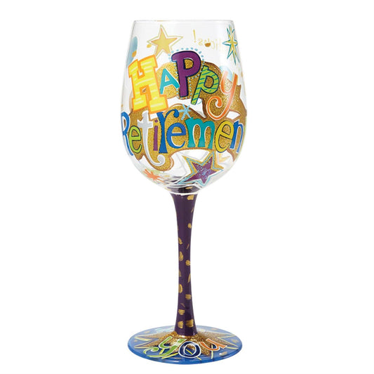 Happy Retirement Lolita Wine Glass