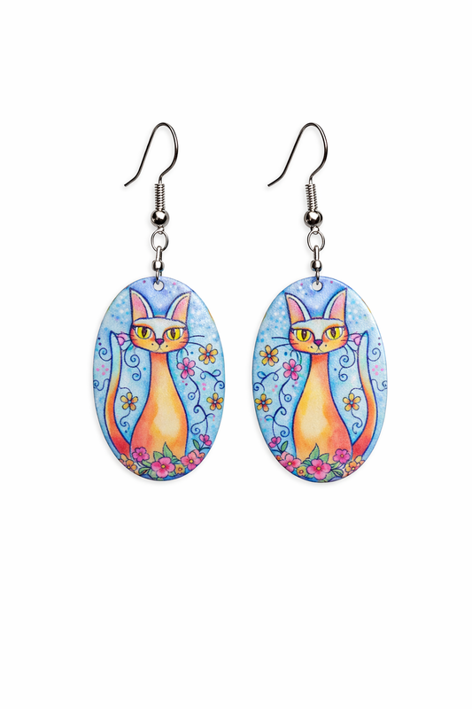 Garden Kitty Bloom Earrings
