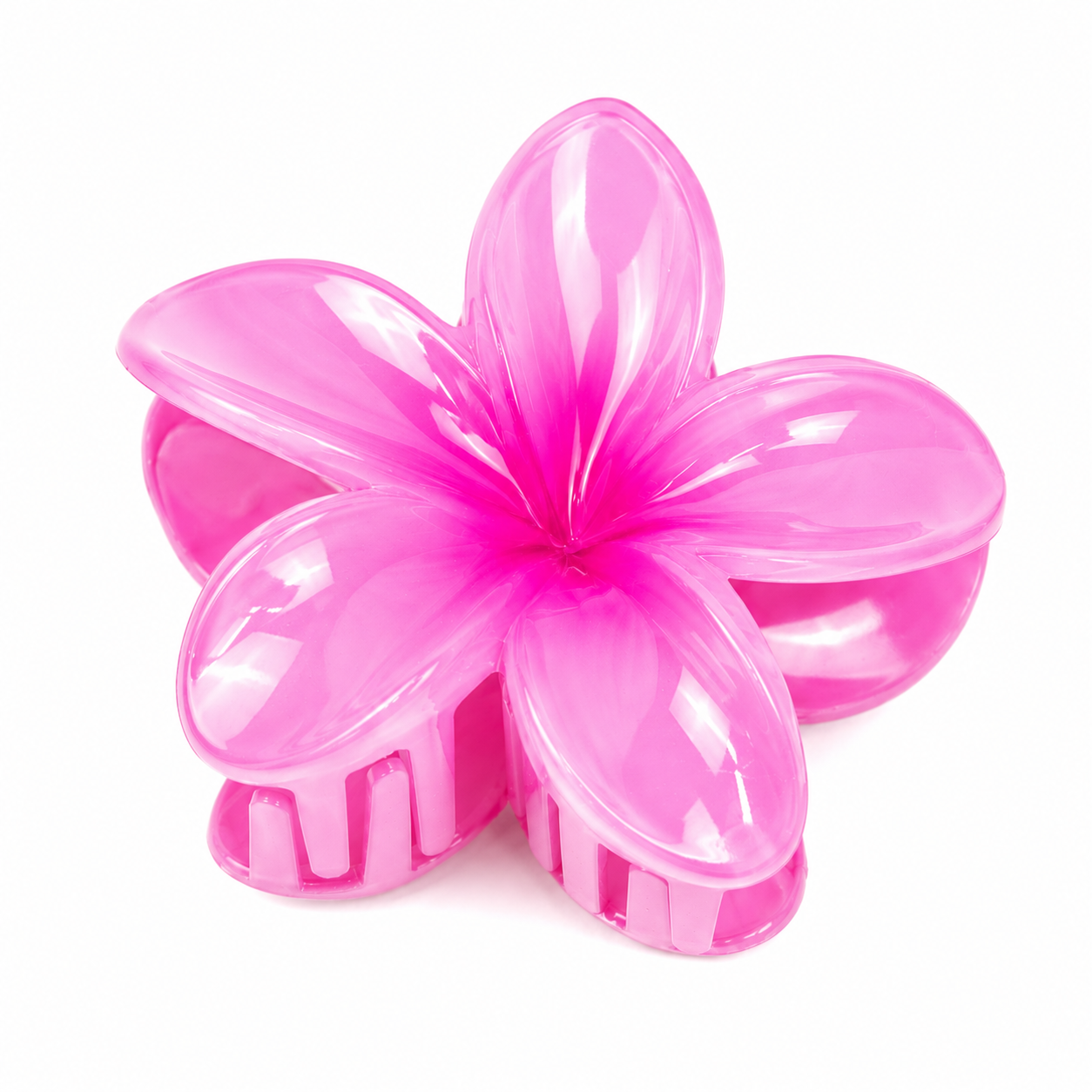 Colorful Hawaiian Flower Hair Claw