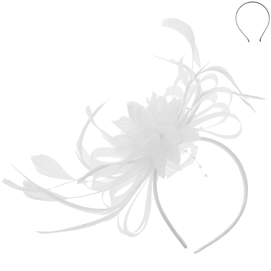 White Whisper Fascinator