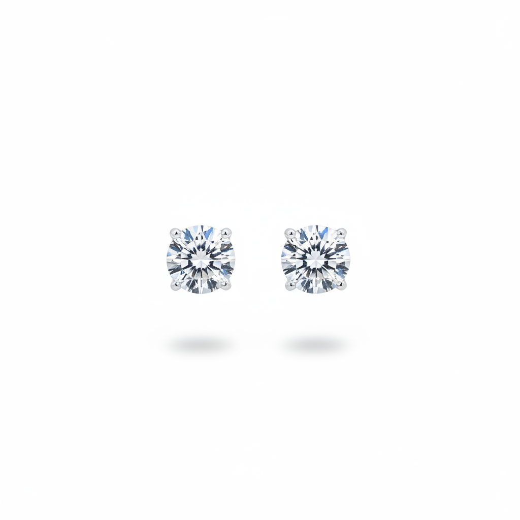8mm Classic Radiance CZ Stud Earrings