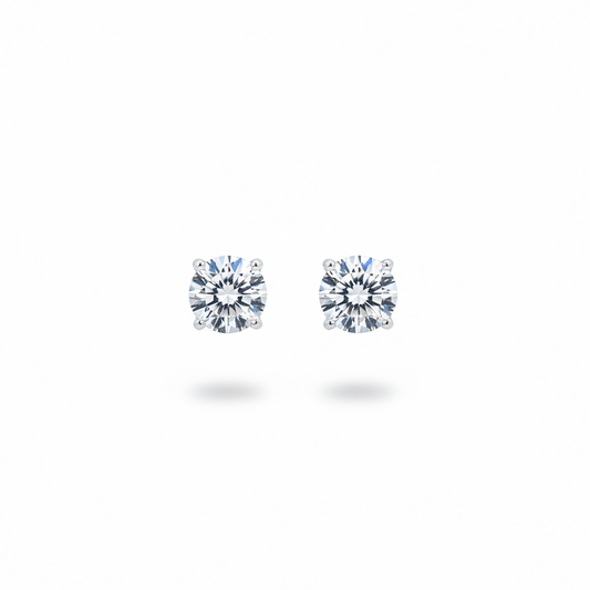8mm Classic Radiance CZ Stud Earrings