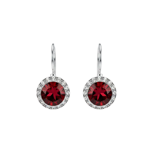 Ruby July French Wire Birthstone Earrings