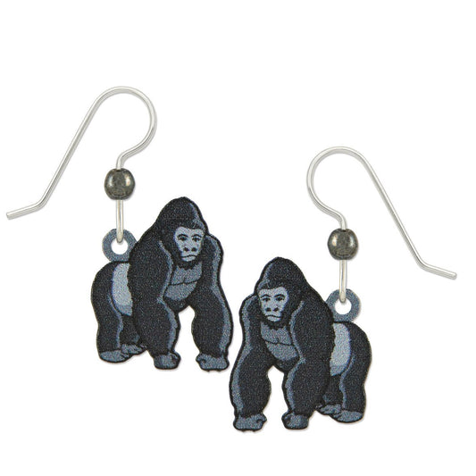 Silverback Gorilla Earrings