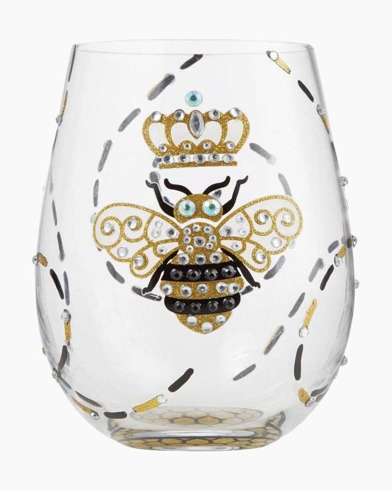 Queen Bee Lolita Wine Glass