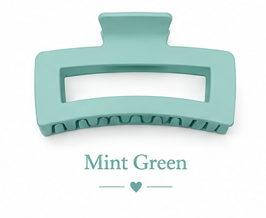 Matte Jumbo Cut Out Rectangle Hair Claw