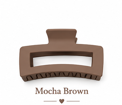Matte Jumbo Cut Out Rectangle Hair Claw