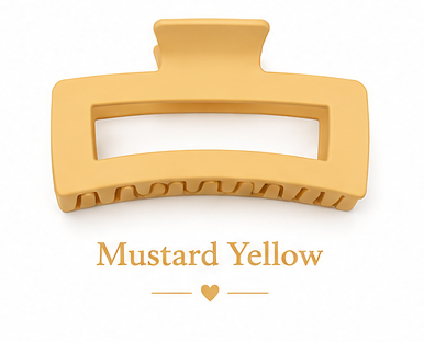 Matte Jumbo Cut Out Rectangle Hair Claw