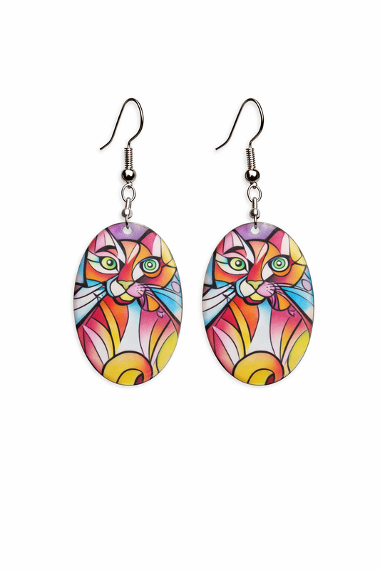 Prism Cat Statement Earrings