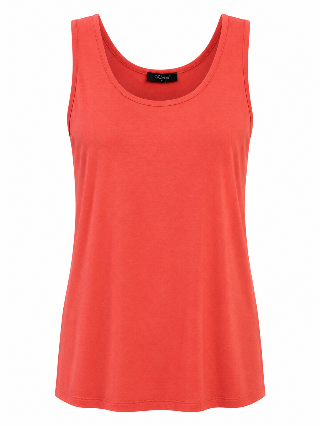 Round Neck Tank Top- Coral