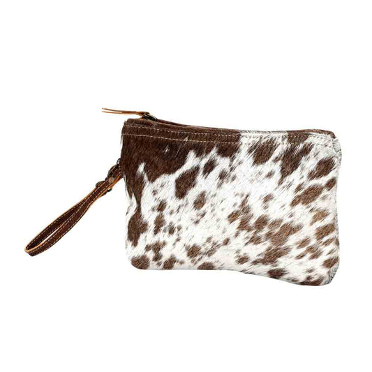 White & Brown Hairon Small Bag