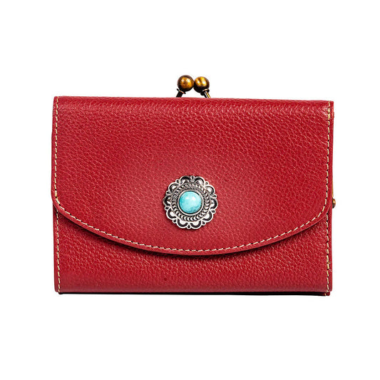 Gypsum Trail Coin Purse in Red