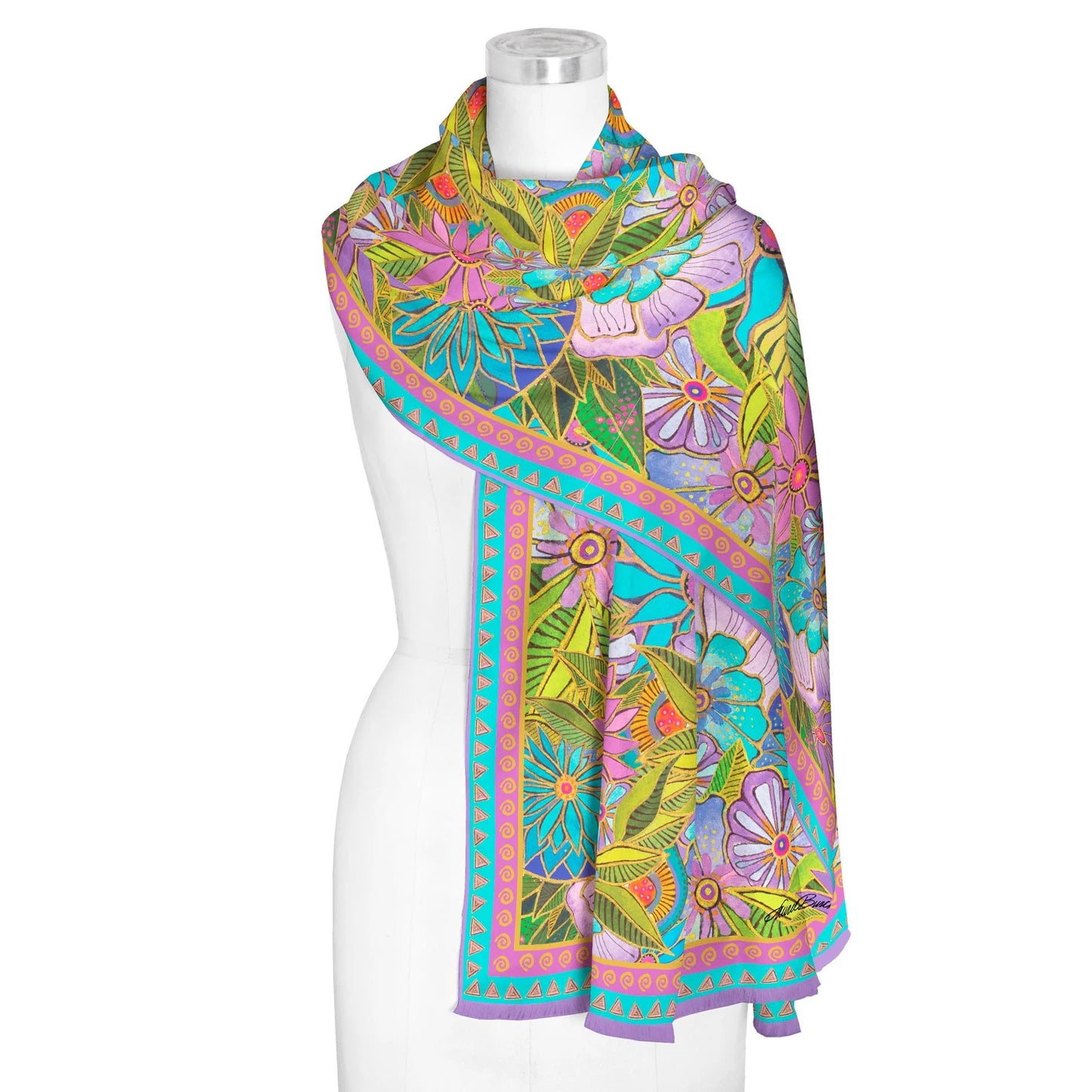 Laurel Burch Silk Blend Shawl