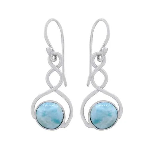 Larimar SS Twist Earrings
