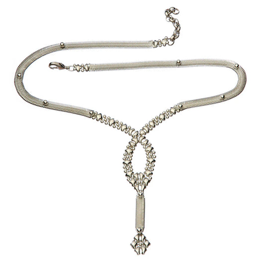 Chrome Finish Necklace