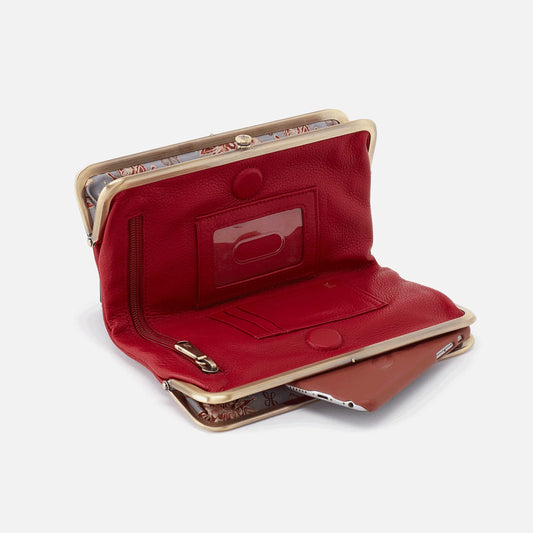Lauren Clutch Wallet in Velvet Leather Hide