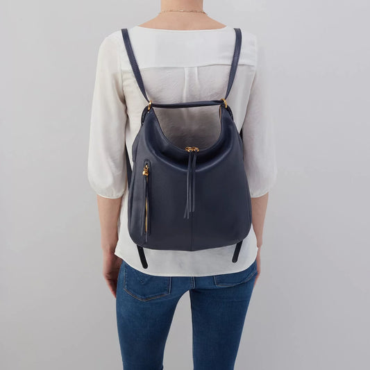 Merrin Convertible Backpack Purse in Pebbled Leather