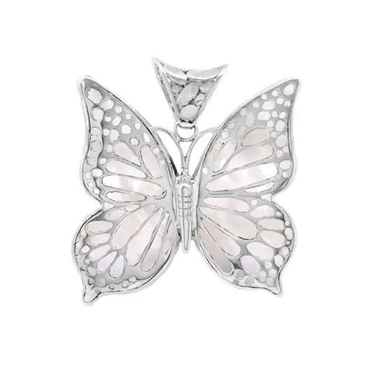 Mother of Pearl Butterfly Inlay Pendant