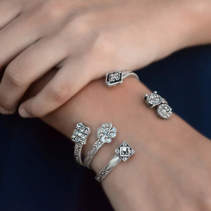 Skinny Stacking Cuff Bracelet Set of 3