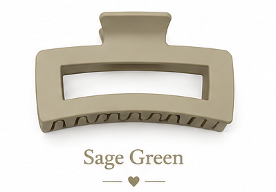 Matte Jumbo Cut Out Rectangle Hair Claw