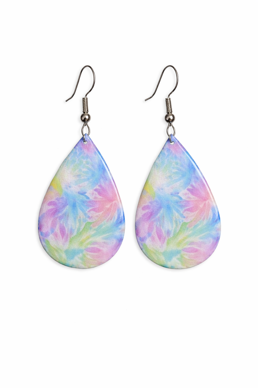 Soft Bloom Breeze Teardrop Earrings