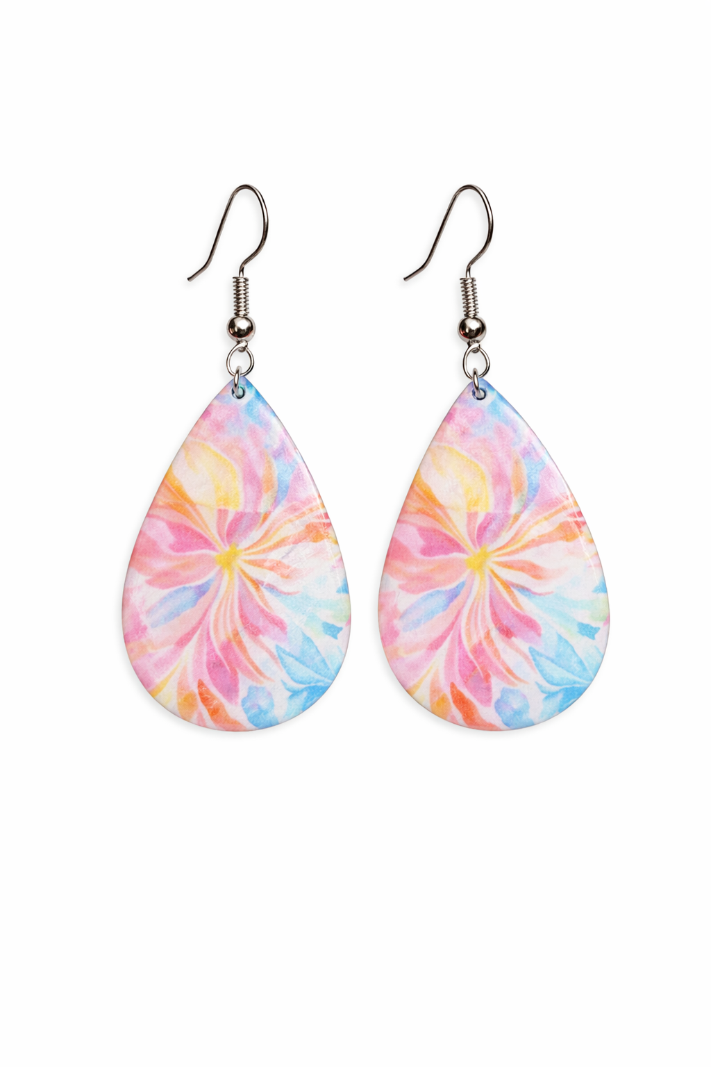 Sunset Bloom Teardrop Earrings