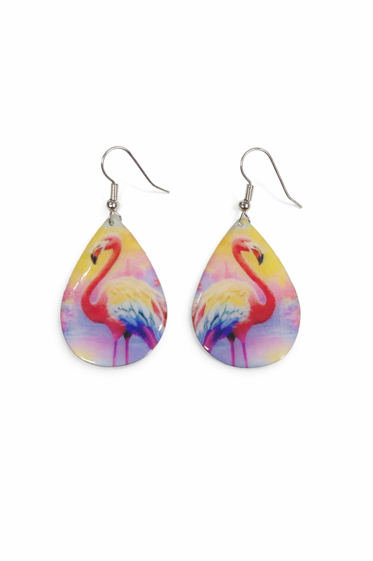 Sunset Flamingo Dream Earrings