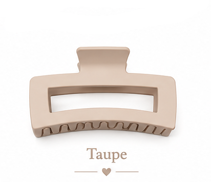 Matte Jumbo Cut Out Rectangle Hair Claw