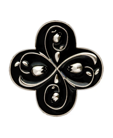 Vintage Black Key Ring