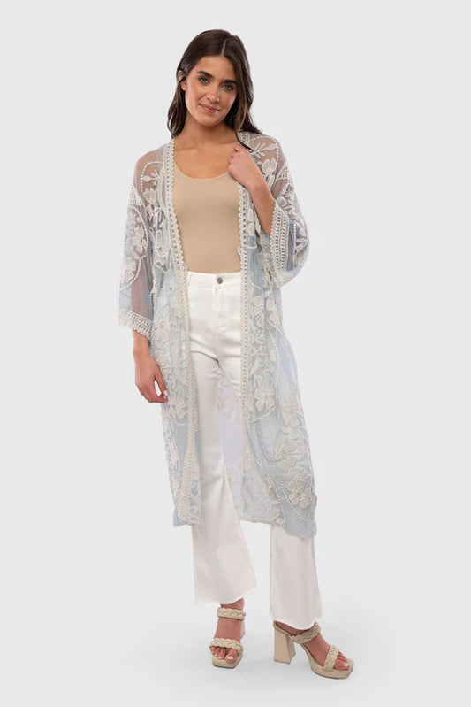 Floral Lace Duster