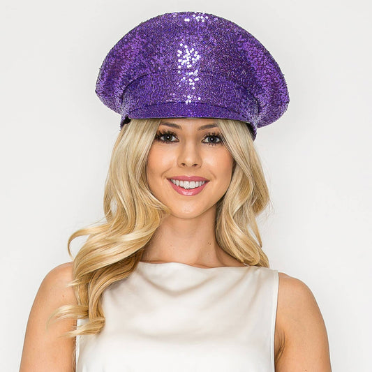 Festival Fashion Sequins Captain Hat