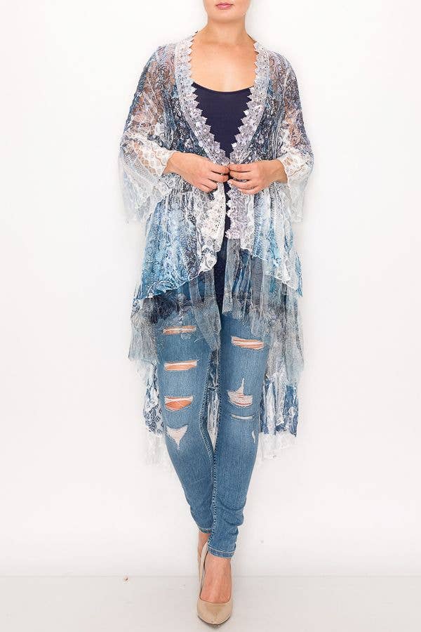 Lace Cardigan Duster