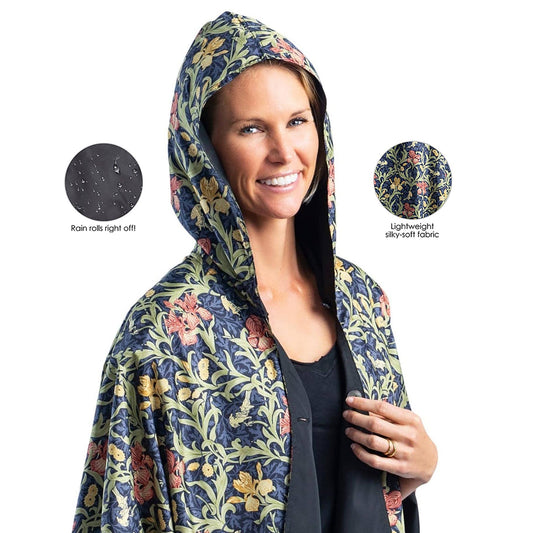 William Morris Golden Flowers Rain Travel Cape