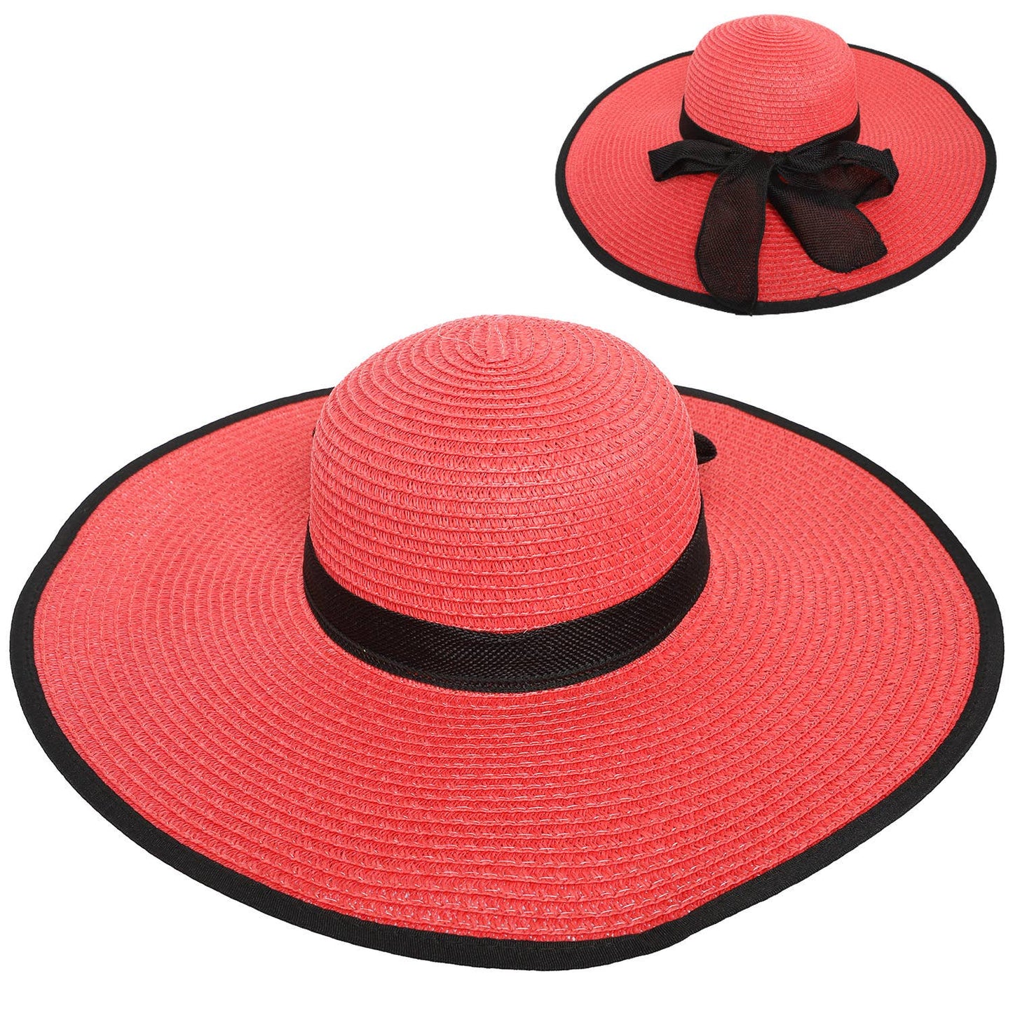 Coral Crush Glam Sun Hat