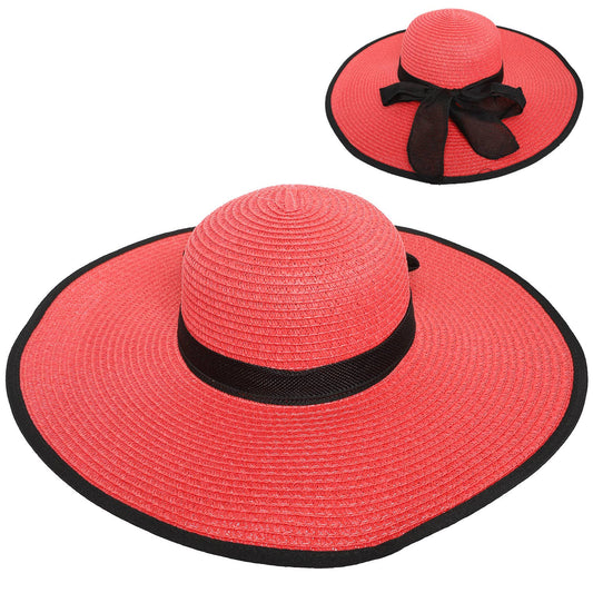 Coral Crush Glam Sun Hat