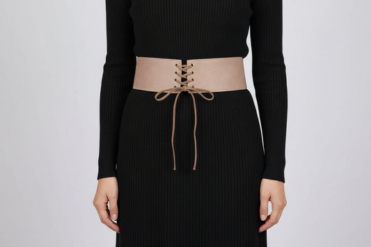 Corset Belt With Ribbon Detail