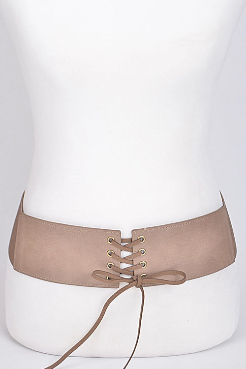 Corset Belt With Ribbon Detail