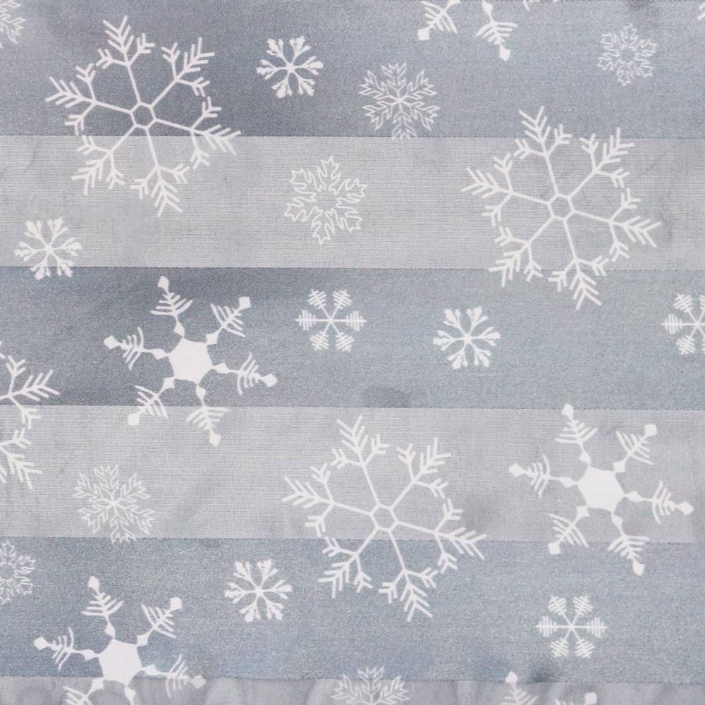 Christmas Snowflake Satin Scarf